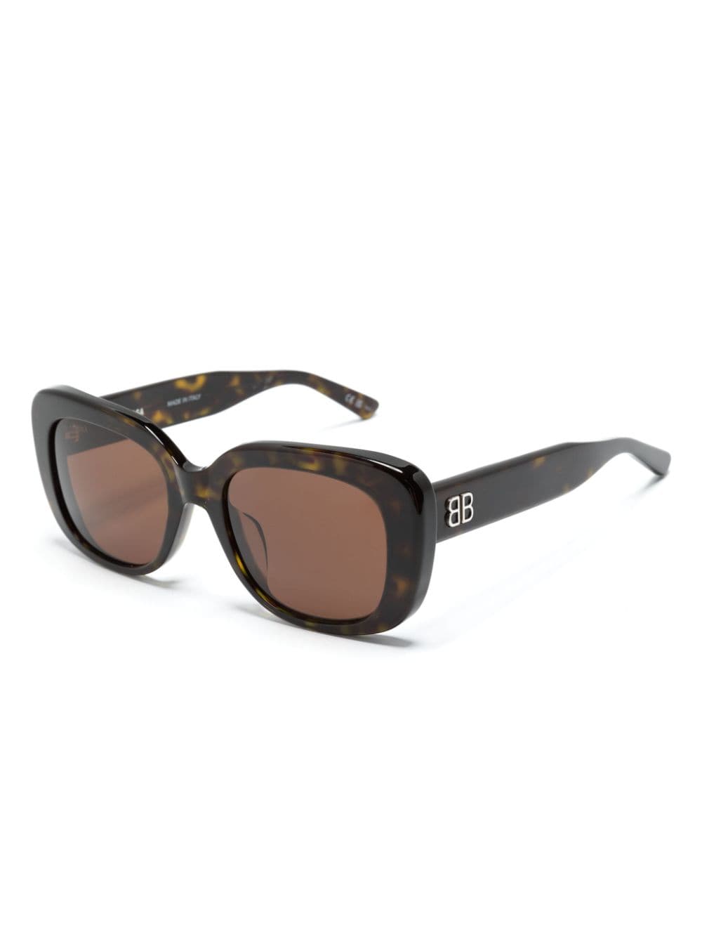 Balenciaga Eyewear tortoiseshell butterfly-frame sunglasses - Bruin