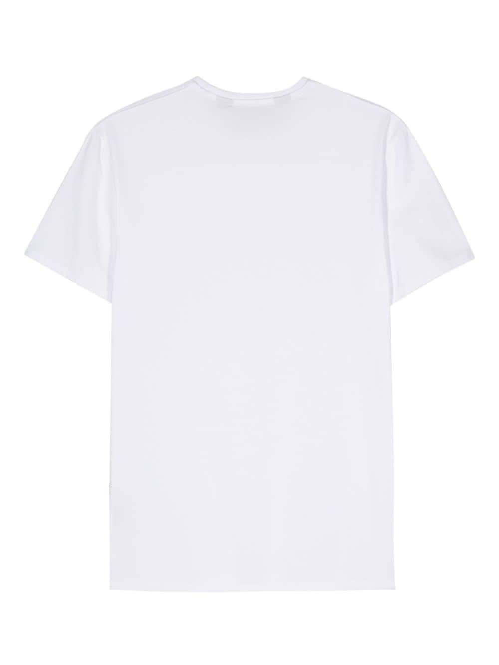 Just Cavalli logo-appliqué T-shirt - Wit