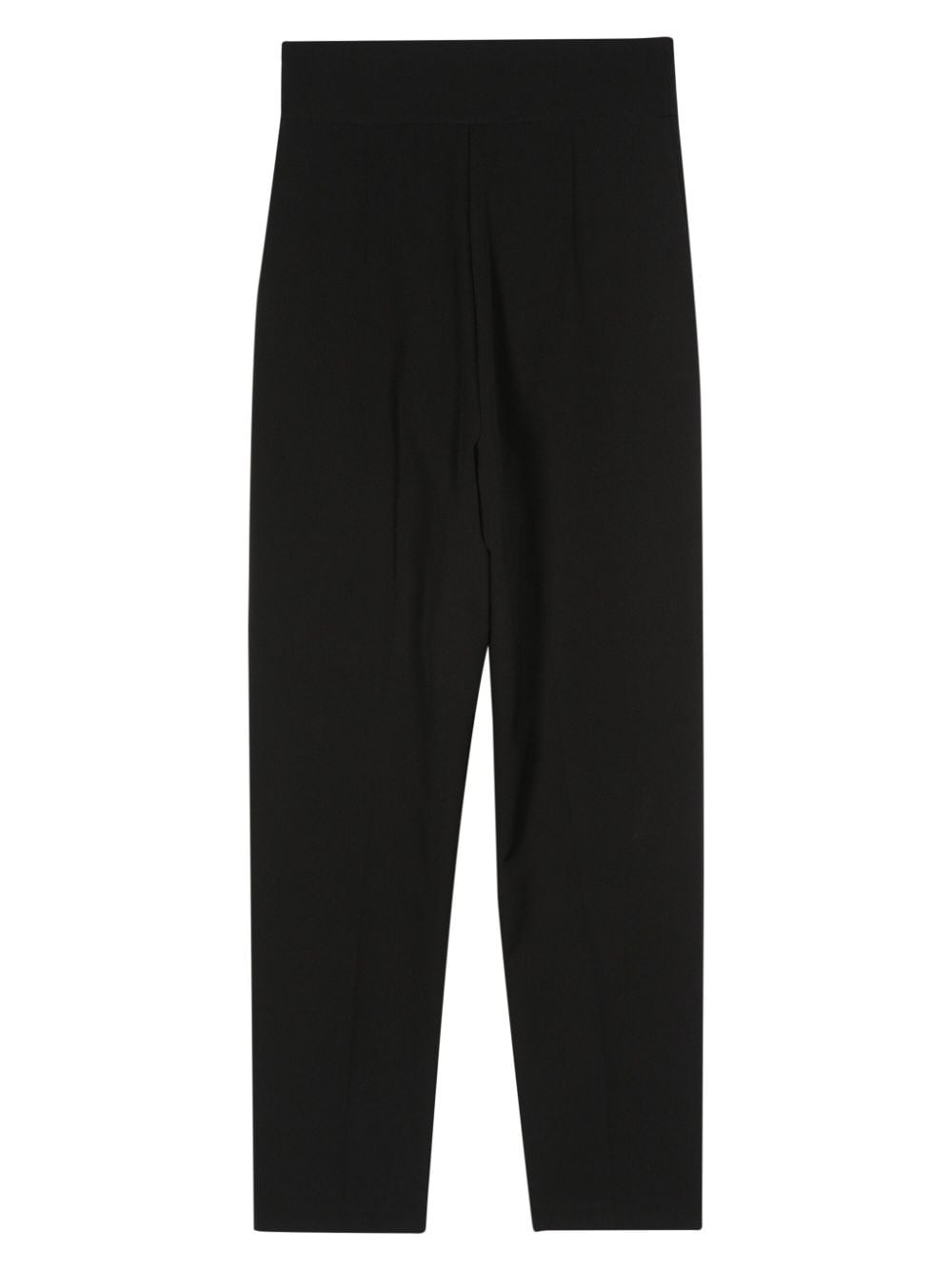 NISSA high-waisted slim trousers - Zwart