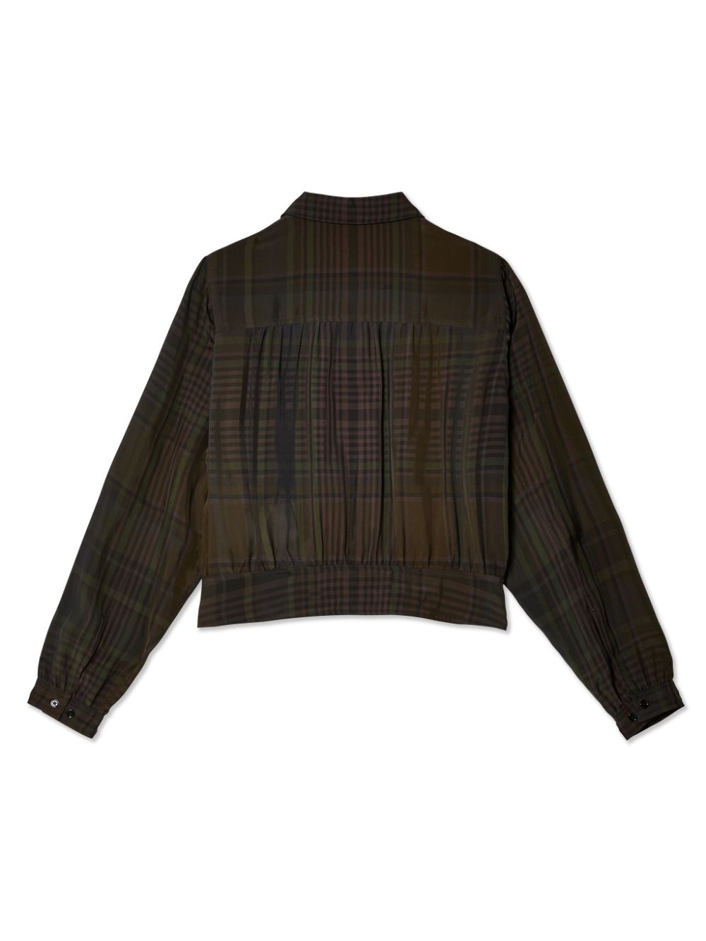 LEMAIRE Cropped blouse - Bruin