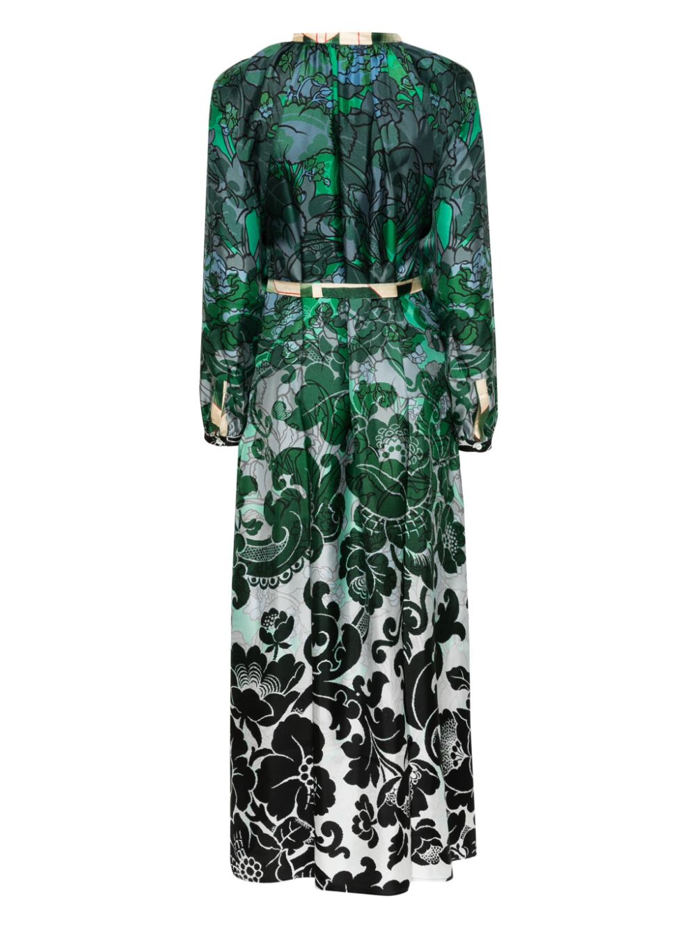 Pierre-Louis Mascia floral silk maxi dress - Groen