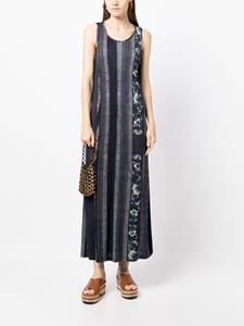 Pierre-Louis Mascia Maxi-jurk met patchwork - Blauw