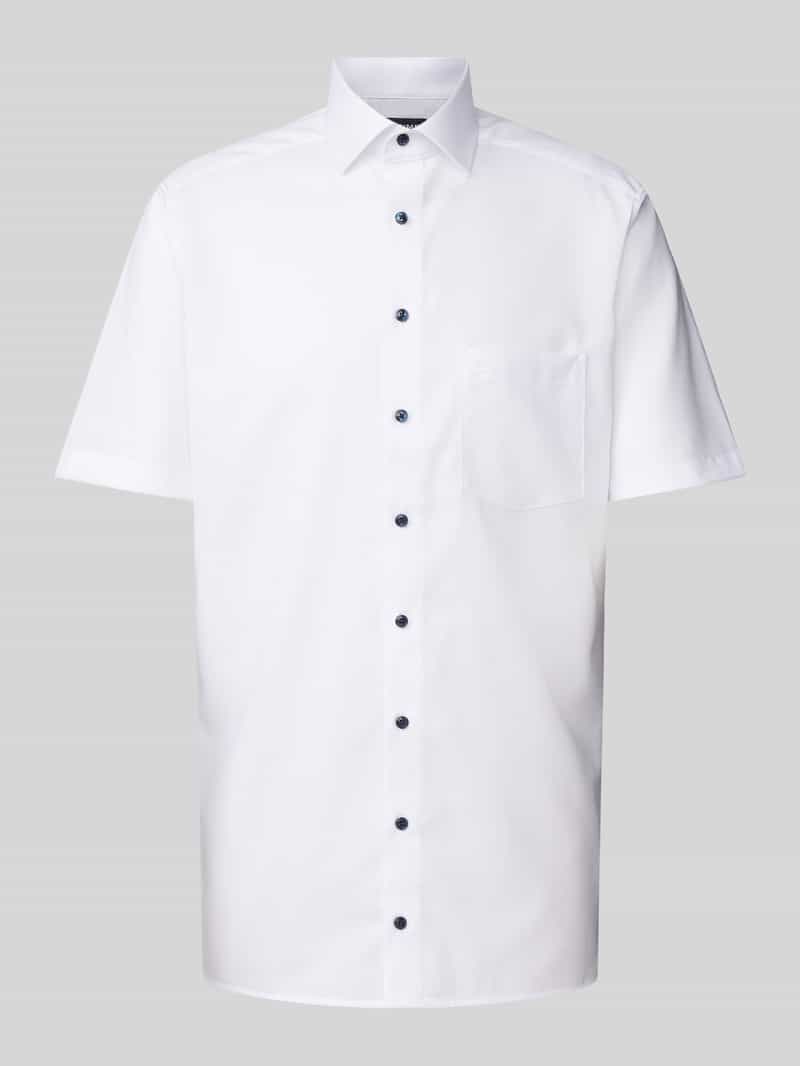 Olymp Modern fit zakelijk overhemd in effen design