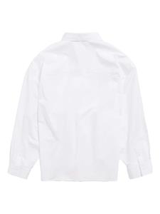Balenciaga oversize wrap cotton shirt - Wit