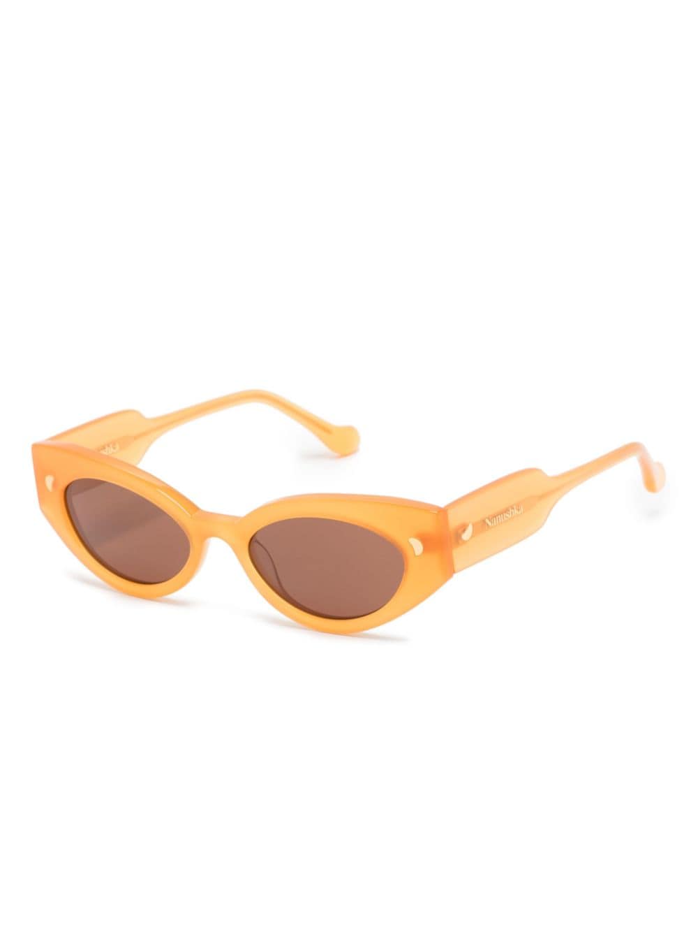 Nanushka Azalea zonnebril met ovalen montuur - Oranje