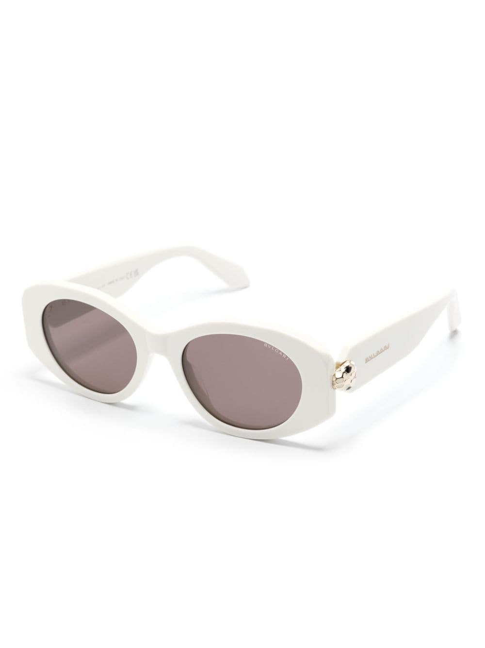 Bvlgari Serpenti oval-frame sunglasses - Wit