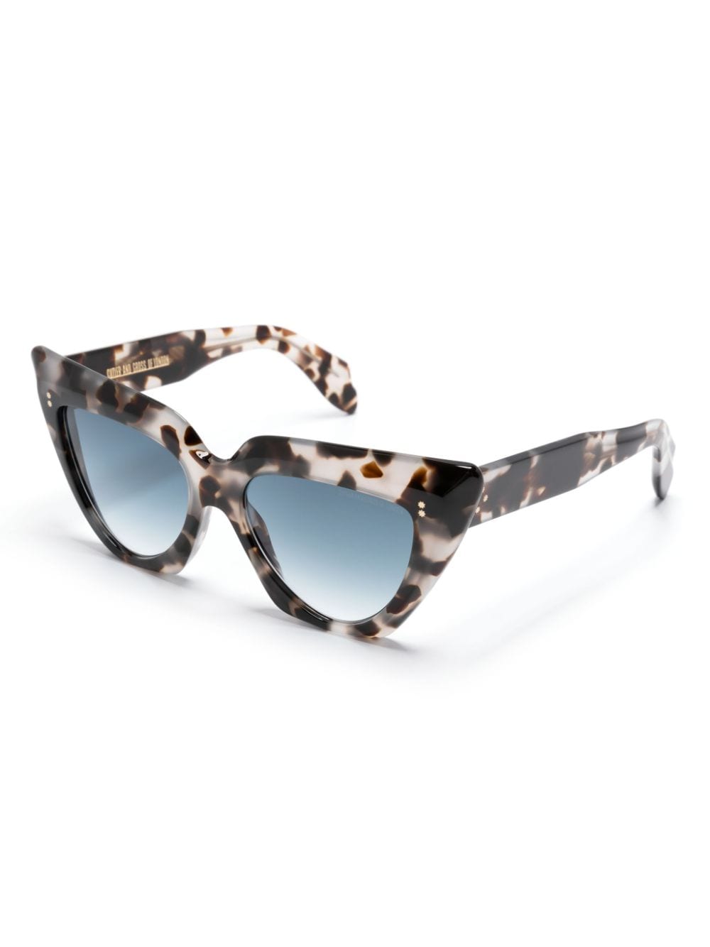 Cutler & Gross tortoiseshell-effect cat-eye sunglasses - Wit