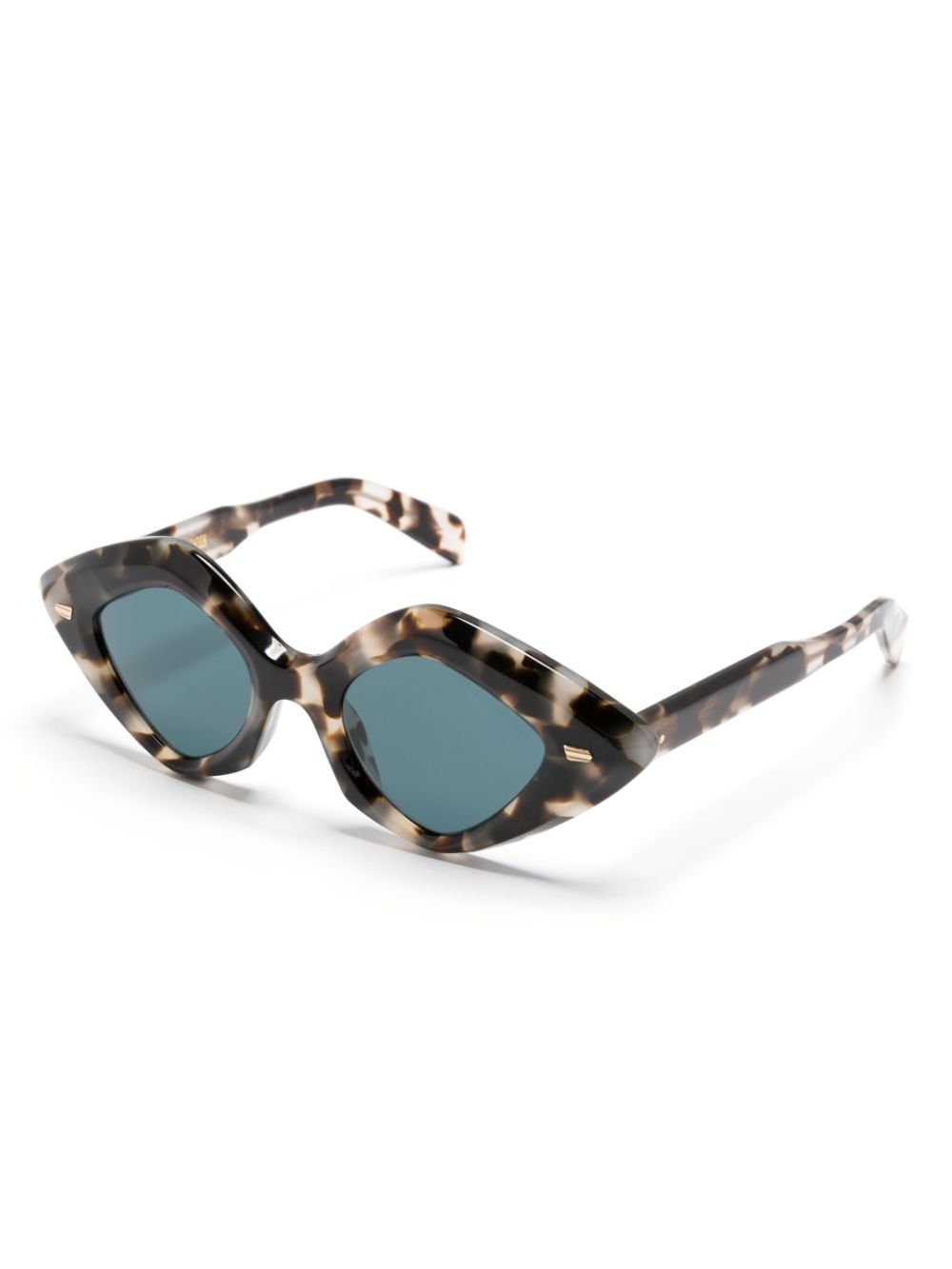 Cutler & Gross tortoiseshell-effect oversize sunglasses - Grijs