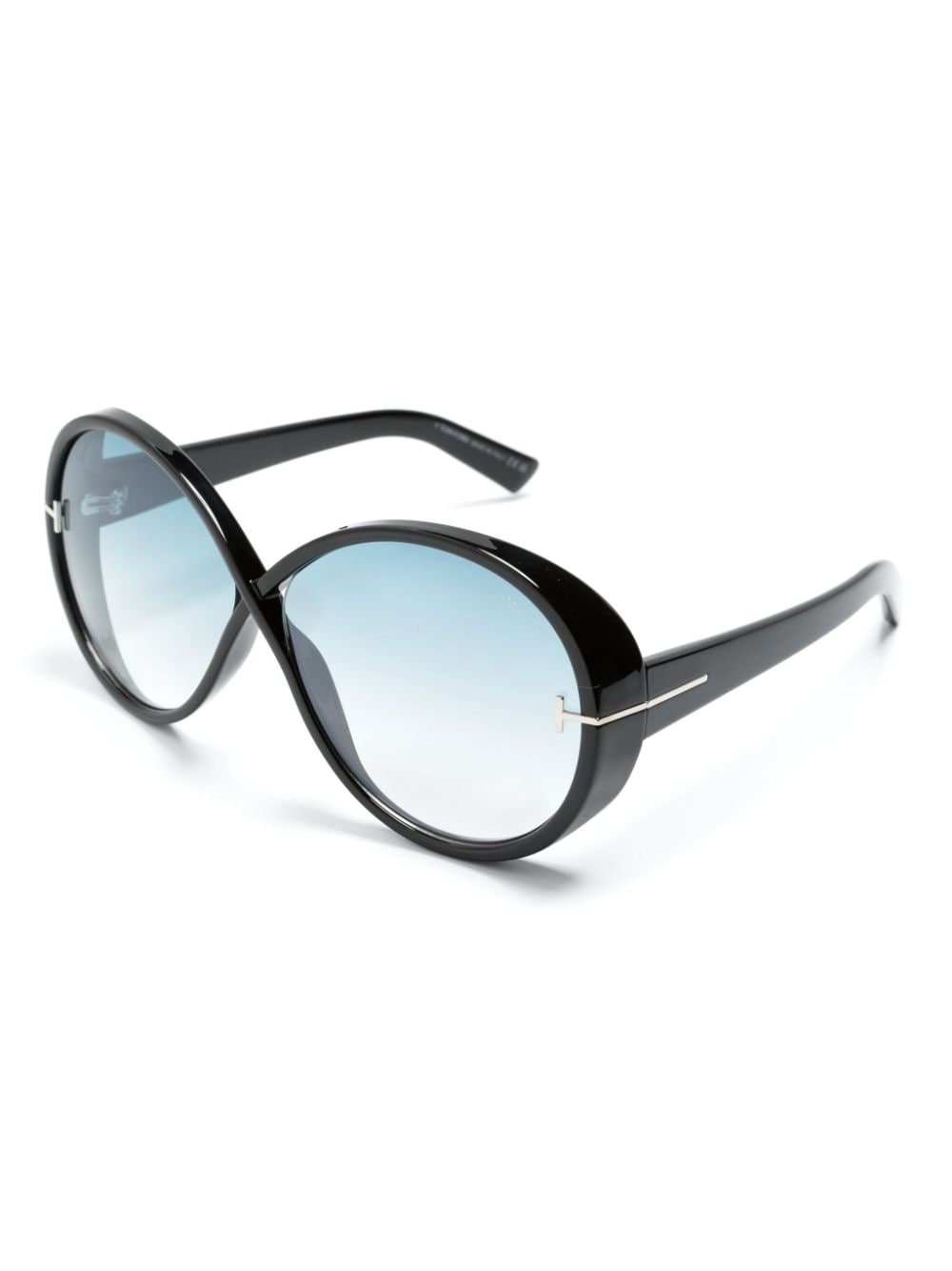 TOM FORD Eyewear Edie round-frame sunglasses - Zwart