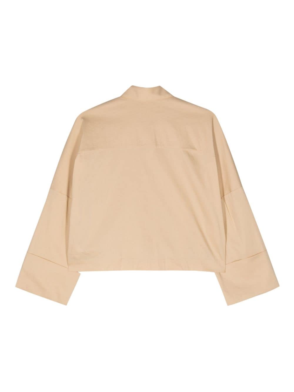 Semicouture Cropped popeline blouse - Beige