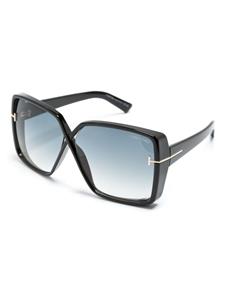 TOM FORD Eyewear Yvonne zonnebril met oversized montuur - Blauw