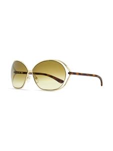 TOM FORD Eyewear Carla zonnebril met rond montuur - Goud