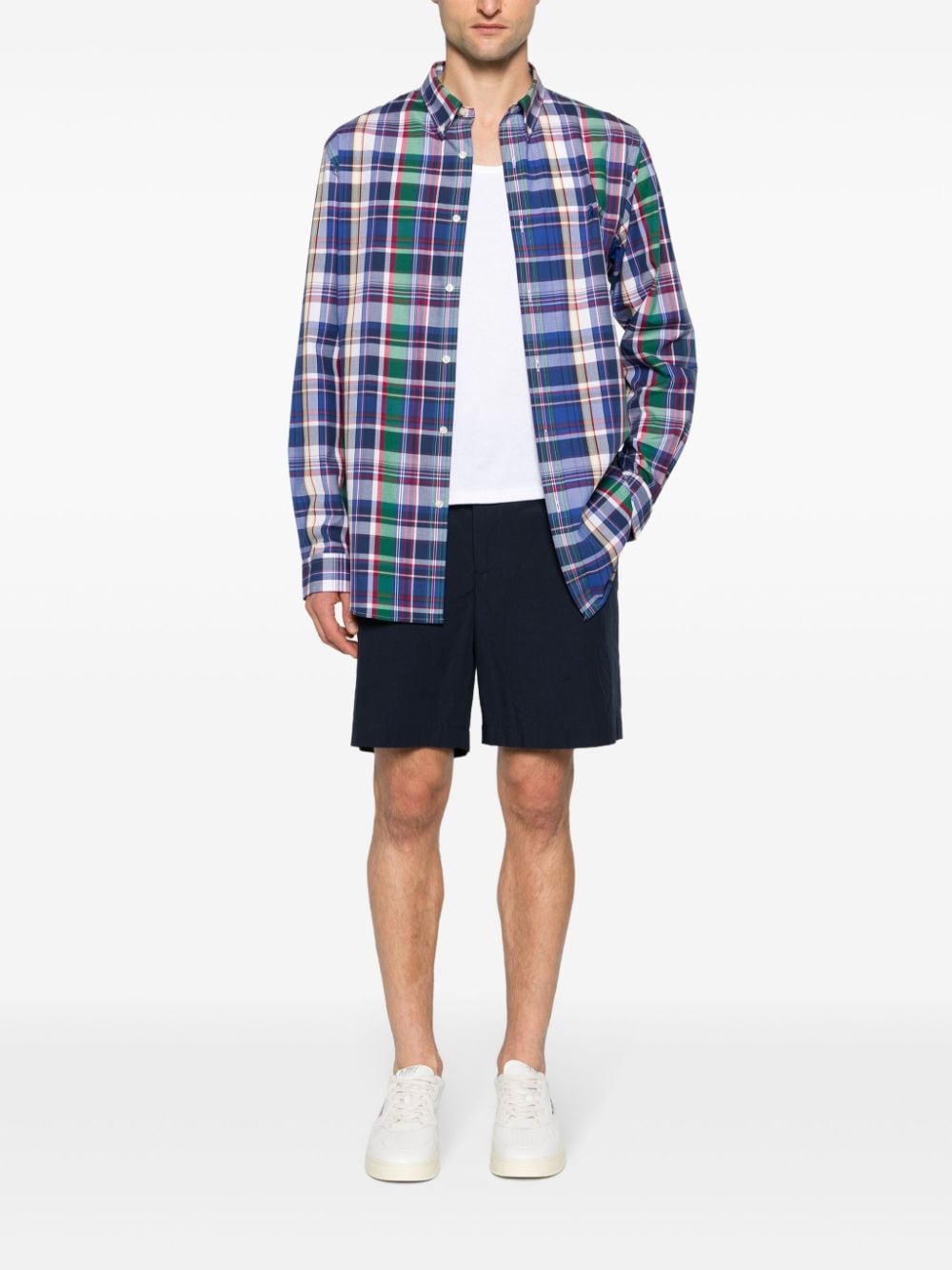 Polo Ralph Lauren check-pattern long-sleeve shirt - Blauw