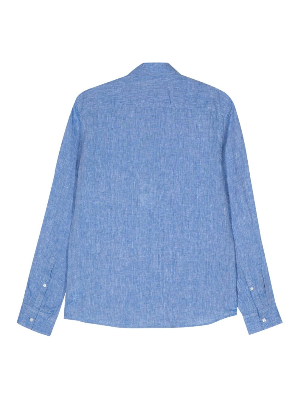 Michael Kors slub-texture linen shirt - Blauw