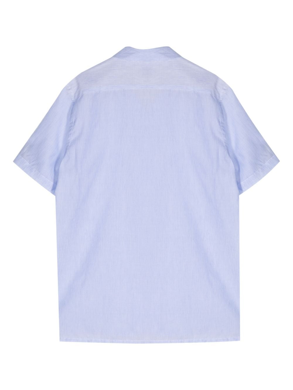 PS Paul Smith Overhemd met korte mouwen van katoenblend - Blauw