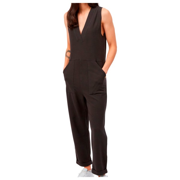 TENTREE  Women's French Terry V-Neck Jumpsuit - Jumpsuit, zwart
