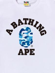 A BATHING APE ABC Camo College cotton T-shirt - Wit