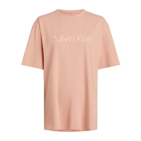 Calvin Klein T-shirt S/S CREW NECK met een logo-opschrift op borsthoogte
