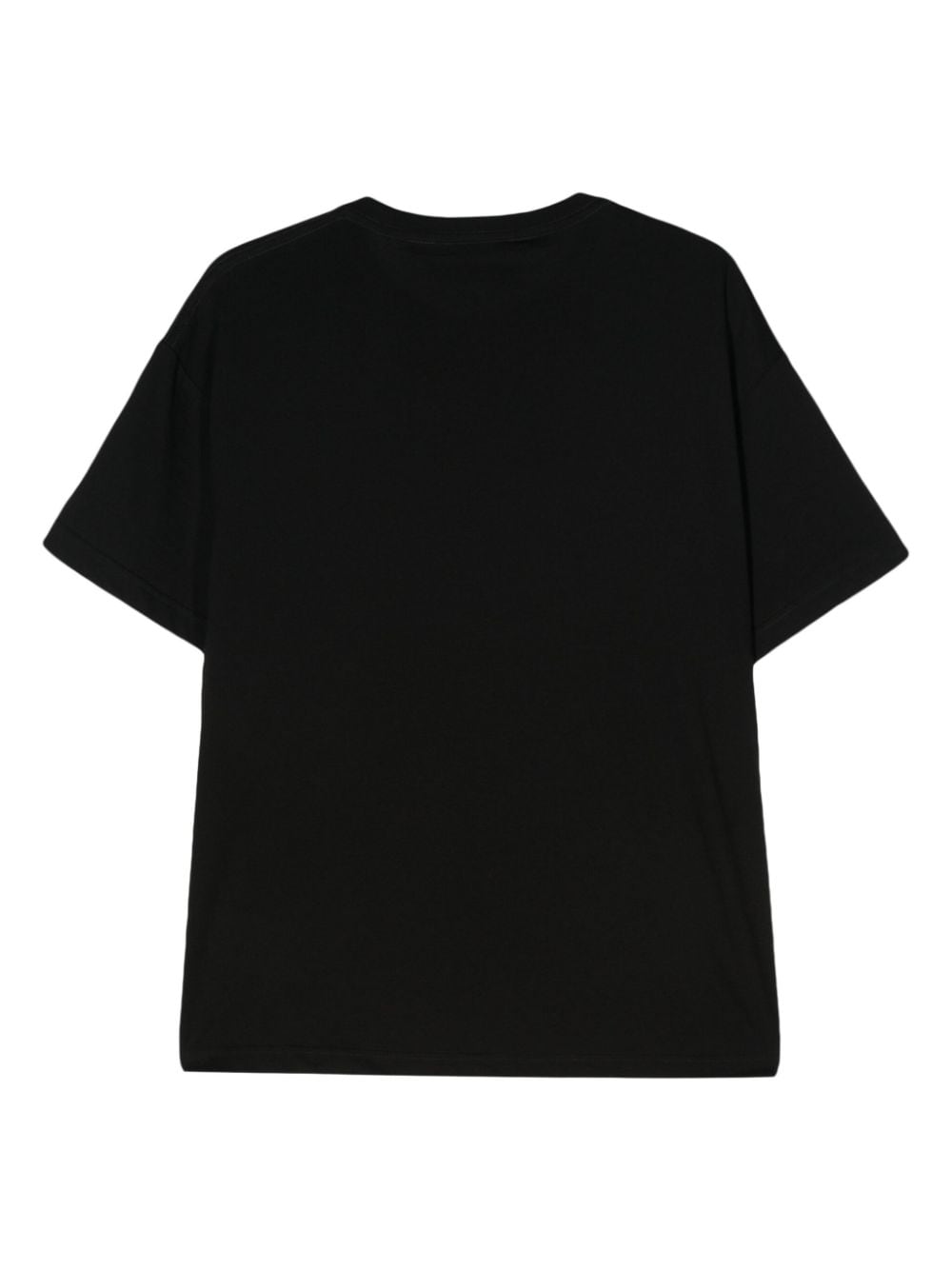 Just Cavalli logo-patch cotton T-shirt - Zwart