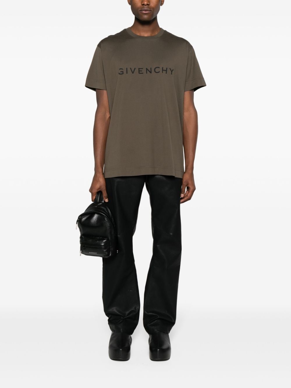 Givenchy T-shirt met logoprint - Groen