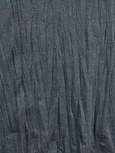 Yohji Yamamoto crinkle-pattern cotton-blend T-shirt - Blauw