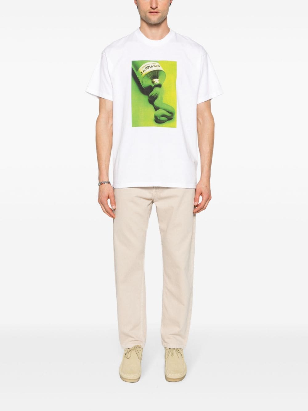 Carhartt WIP Tube organic cotton T-shirt - Wit