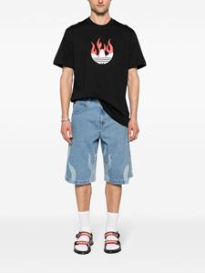 Adidas Flames cotton T-shirt - Zwart