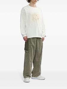 Maison Mihara Yasuhiro smiley face-print T-shirt - Beige