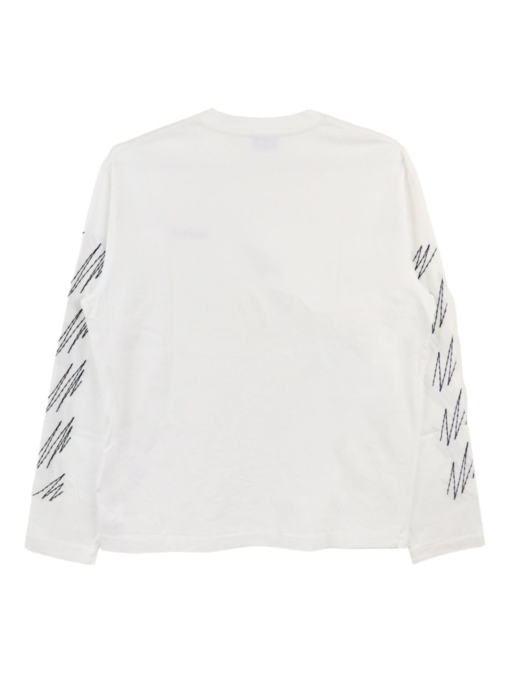 Off-White sketch-stripe cotton T-shirt - Wit