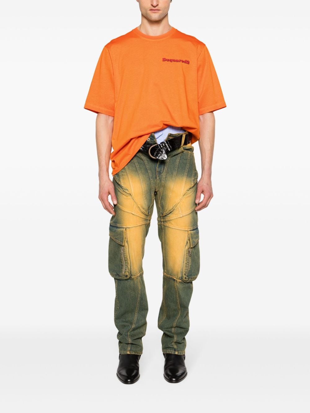 Dsquared2 Skater Fit cotton T-shirt - Oranje