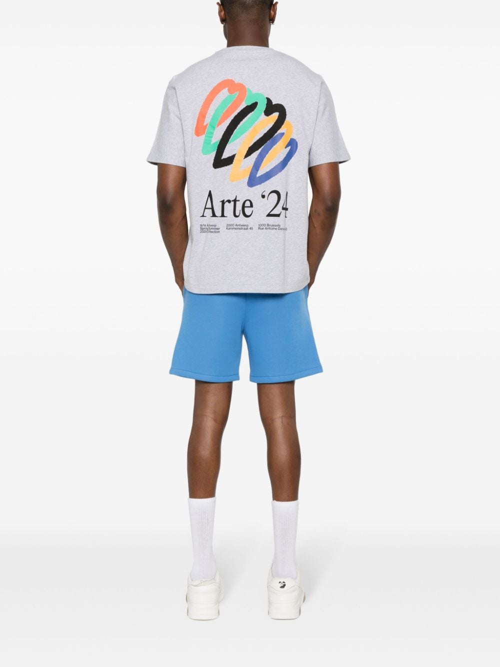 ARTE Teo Back Hearts T-shirt - Grijs