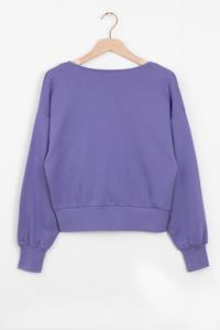 Sissy-Boy Paarse Overlap Sweater