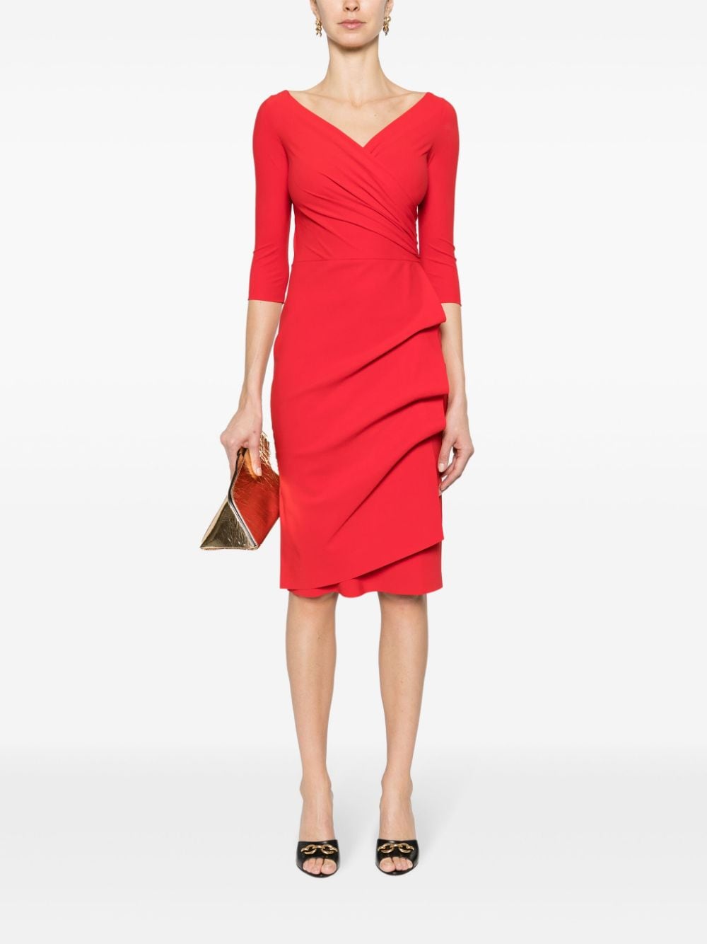 CHIARA BONI La Petite Robe Kleid Florien jurk met V-hals - Rood