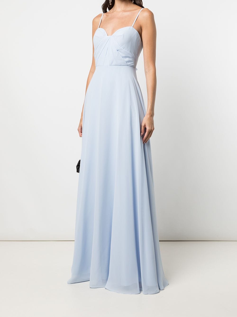 Marchesa Notte Bridesmaids Maxi-jurk met gedraaid detail - Blauw