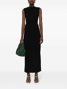 Calvin Klein belted maxi dress - Zwart