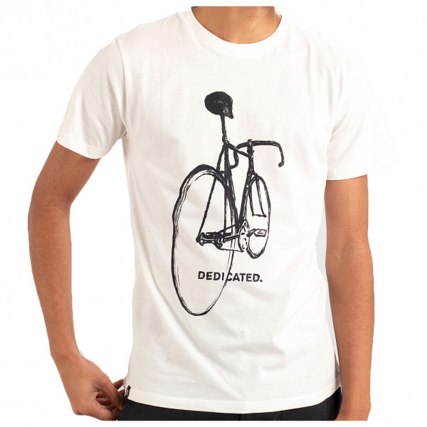 Dedicated  Stockholm Pencil Bike - T-shirt, wit