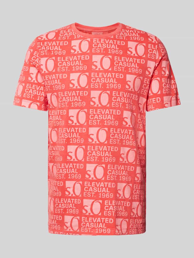S.Oliver RED LABEL T-shirt met all-over labelprint