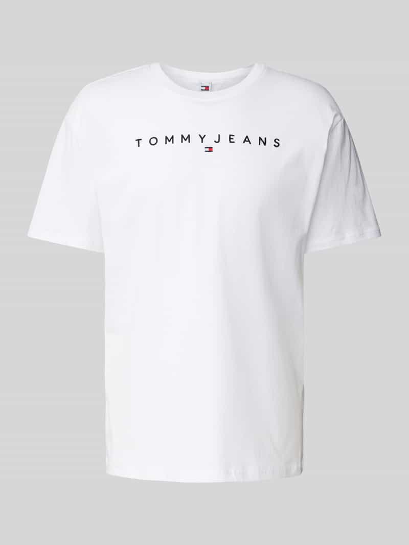 Tommy Jeans Regular fit T-shirt met labelstitching