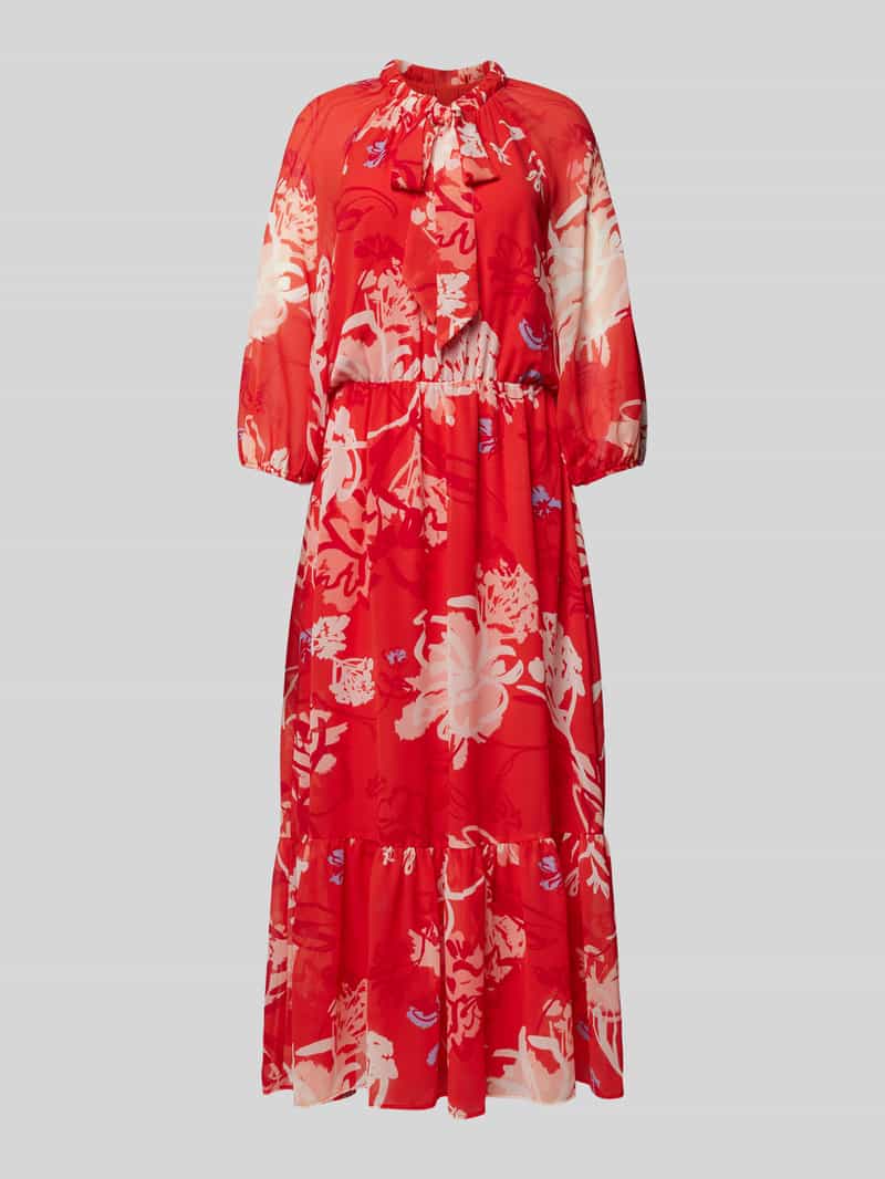 S.Oliver BLACK LABEL Maxi-jurk met bloemenmotief