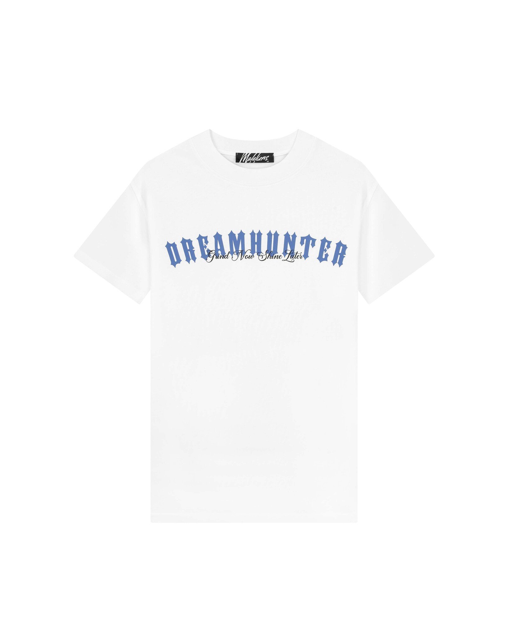 Malelions Men Dreamhunter T-Shirt - White/Cobalt Blue