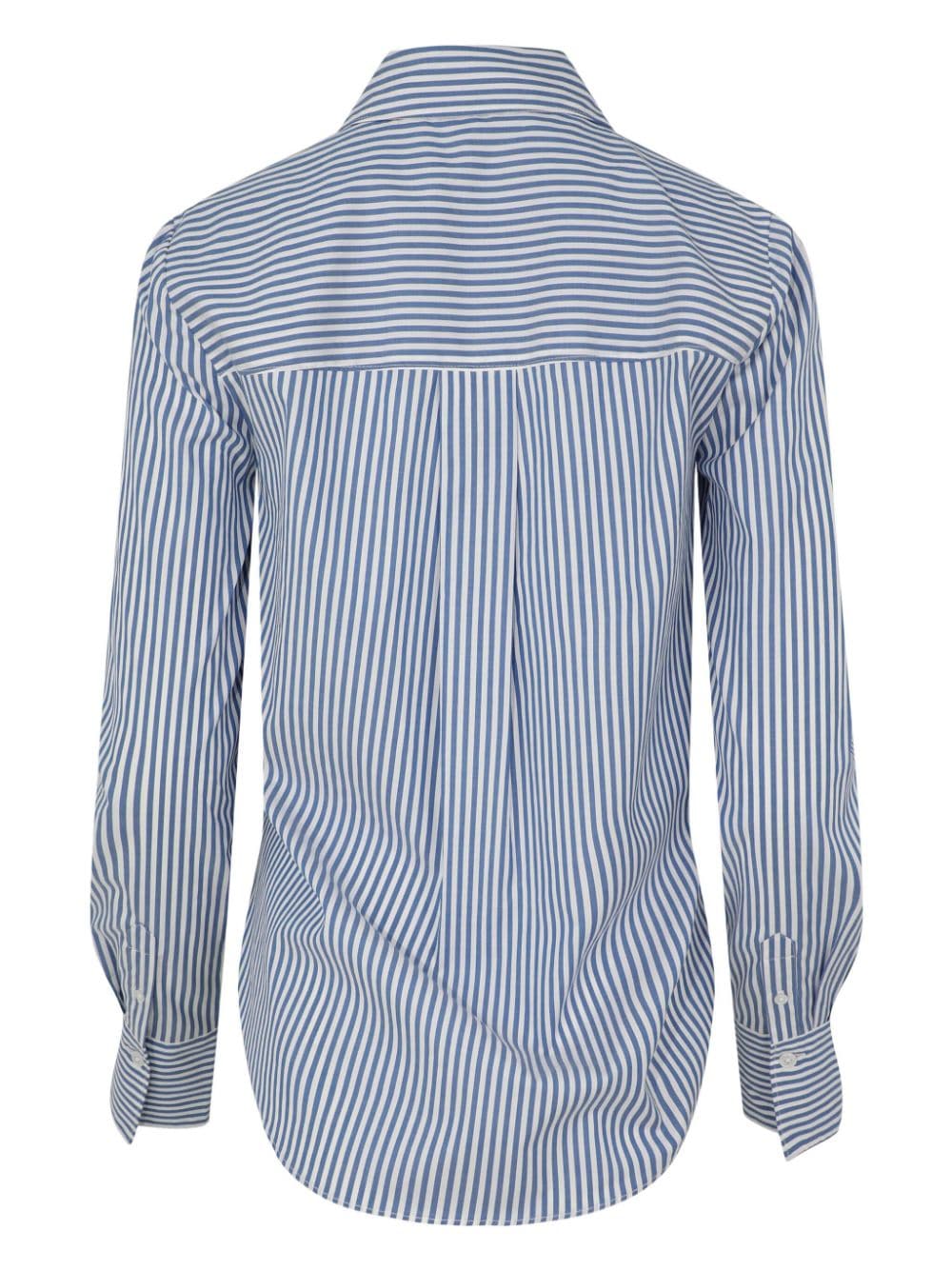 Veronica Beard Amelia striped cotton shirt - Wit