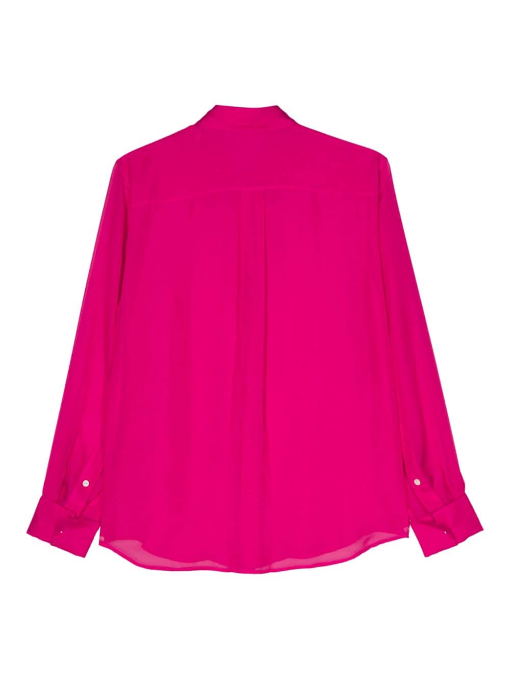 Helmut Lang long-sleeve silk shirt - Roze