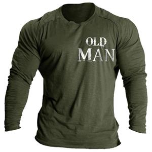 Bengbukulun Gepersonaliseerde Retro Men's Fashion Casual T-shirt, Street Popular Men's Simple Printed T-shirt.