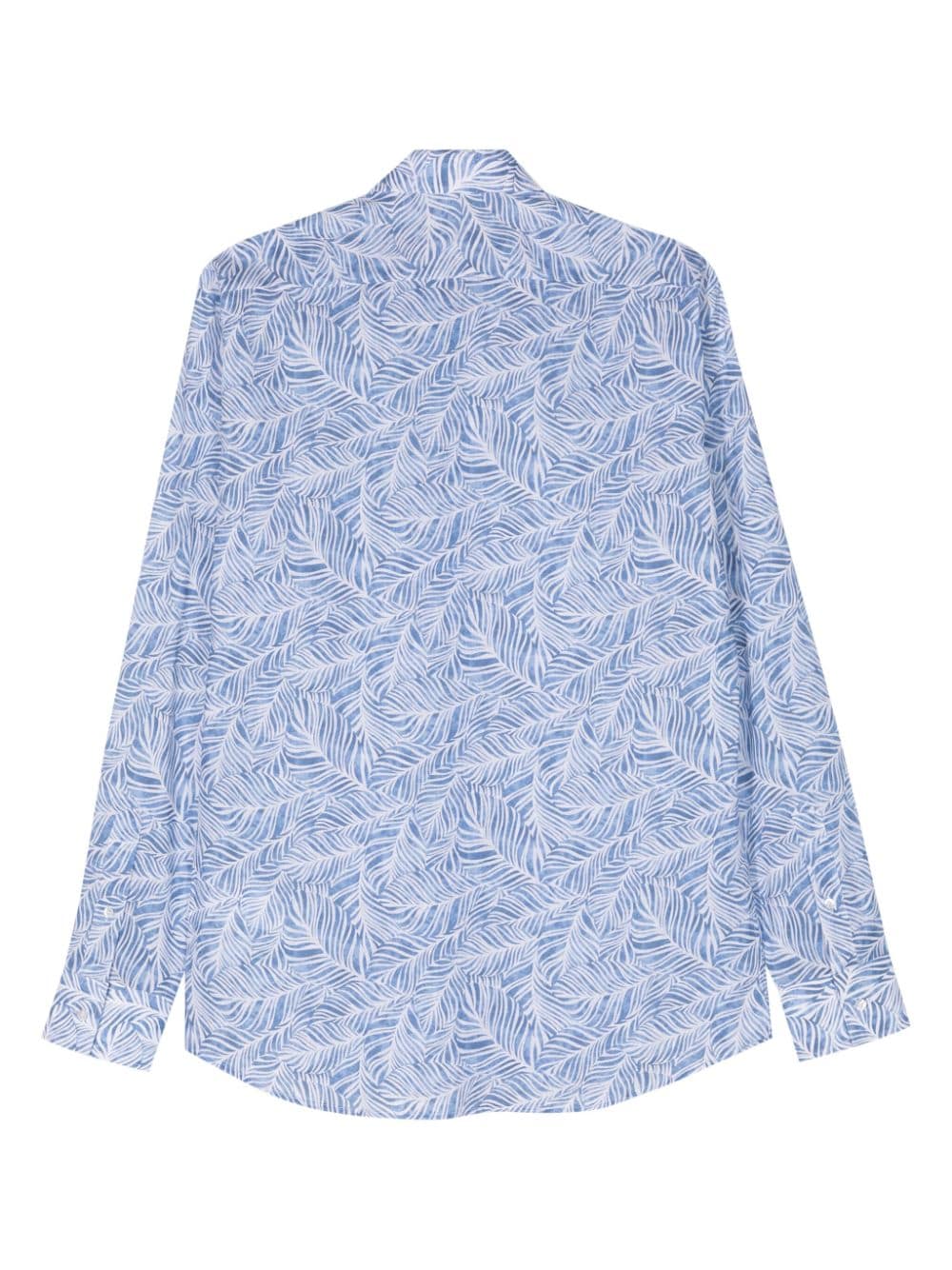 Karl Lagerfeld Overhemd met print - Blauw