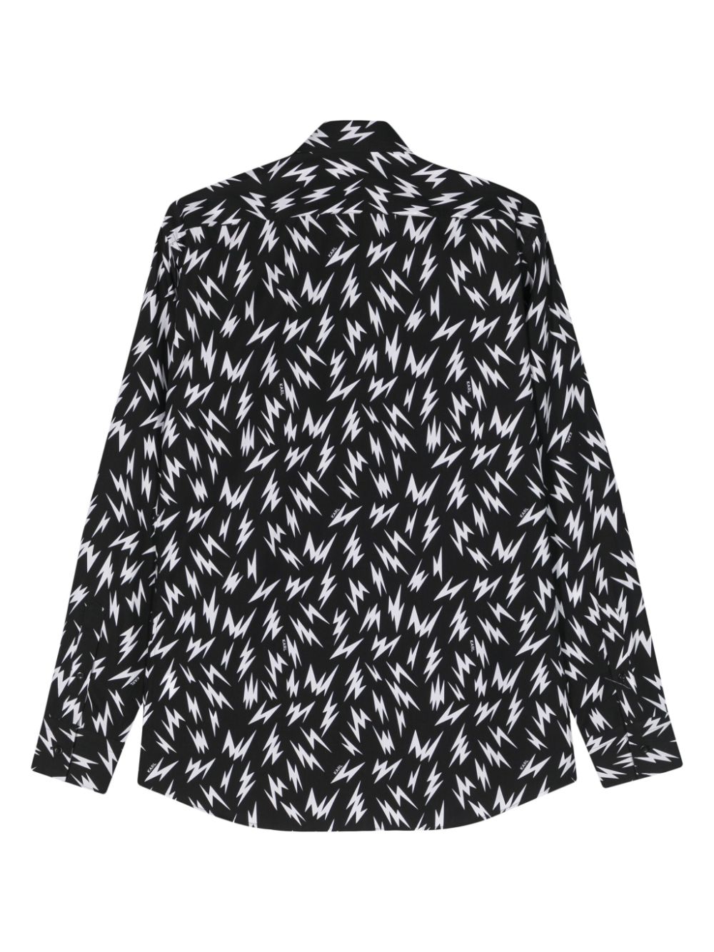 Karl Lagerfeld Overhemd met patroon - Zwart