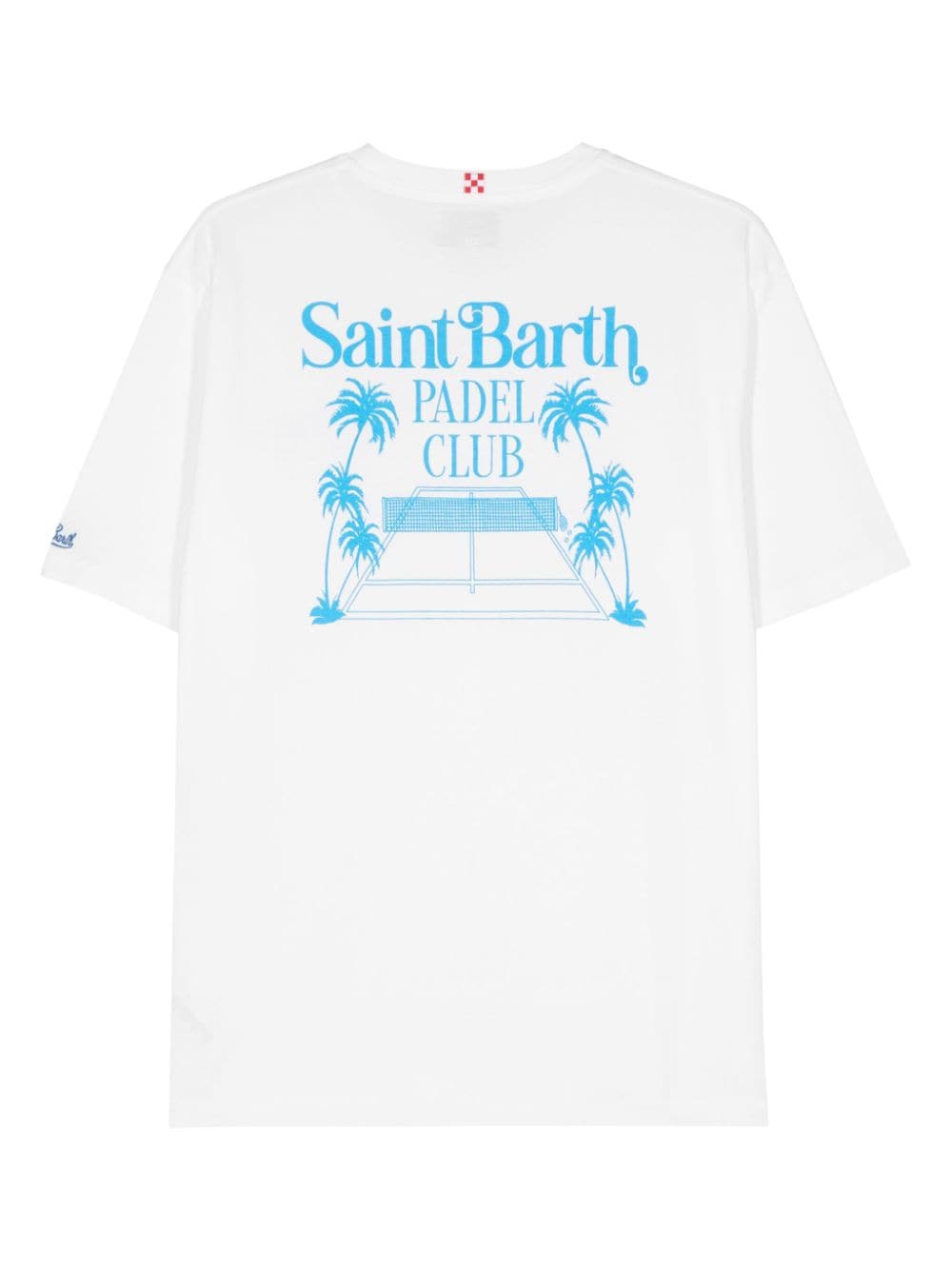 MC2 Saint Barth Padel Court Palms organic cotton T-shirt - Wit