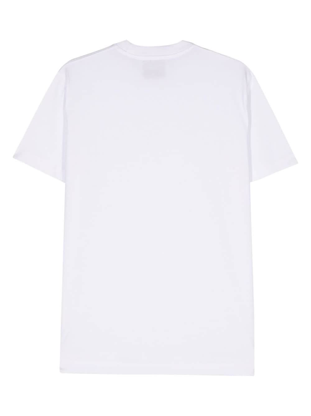 John Richmond logo-embroidered cotton t-shirt - Wit