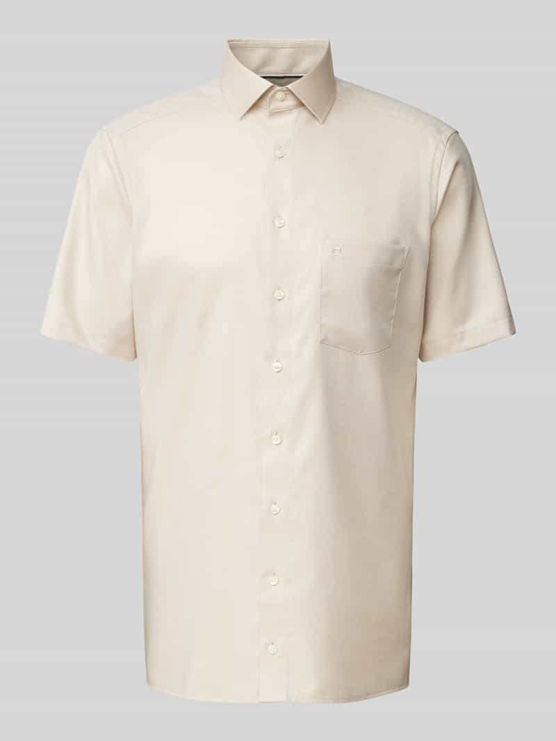 OLYMP REGULAR FIT Modern fit zakelijk overhemd met borstzak, model 'Bergamo'