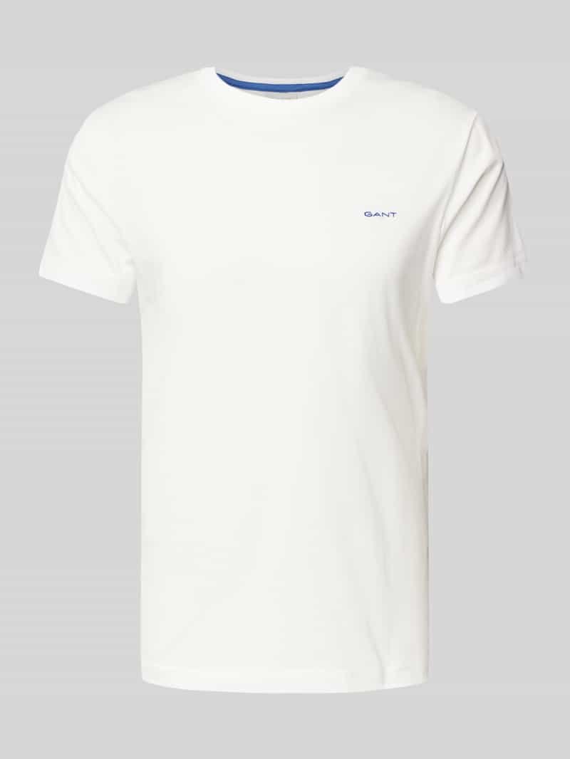 Gant T-shirt met labelstitching
