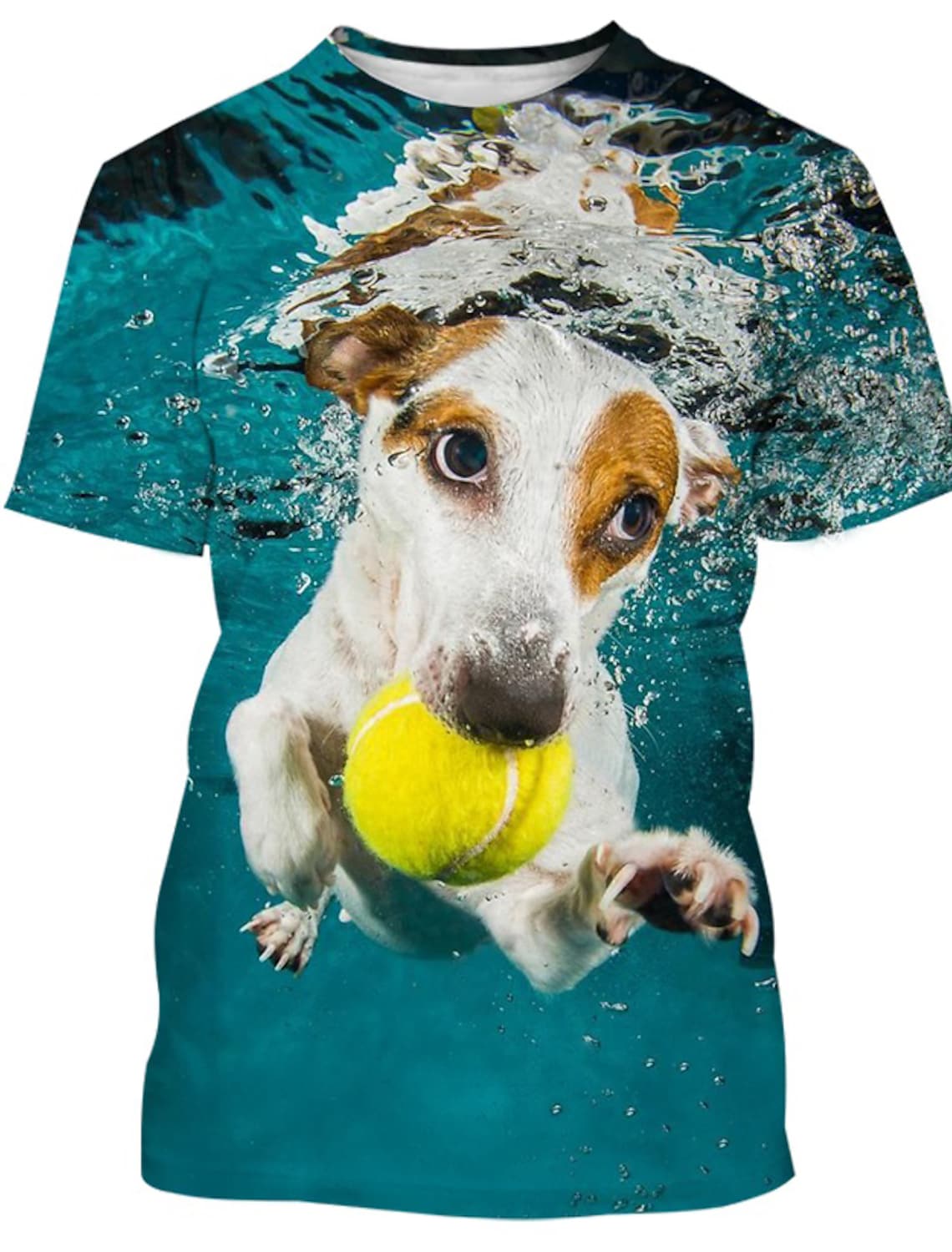 ETST WENDY Voor heren T-shirts Voor mannen Dier Hond Jack Russell Terrier Tee Anime Grafisch Zomer Unisex Volwassenen 3D Print Informeel Oversized Tops